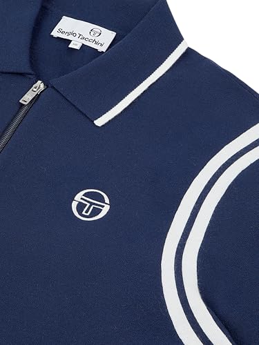 Sergio Tacchini Men's Palla Track Jacket- Maritime Blue3