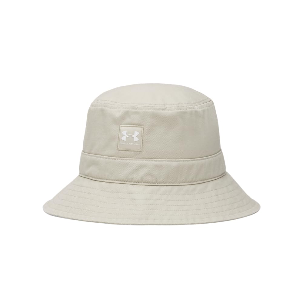 Under Armour Mens Branded Bucket Hat, (289) Khaki Base / / White, M-L