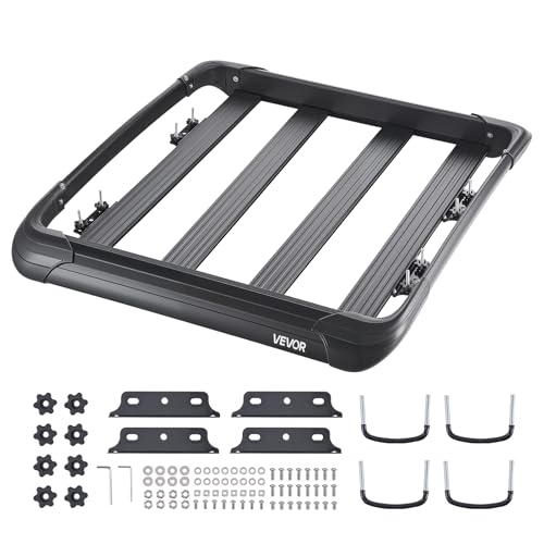 VEVOR Dachgepäckträgerkorb Autodachkorb (1216 x 1020 x 142 mm)...