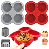 3 Pack Silicone Egg Bite Molds, Air Fryer Accessories Baking...