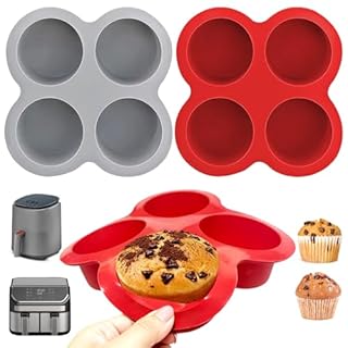 Silicone Egg Bite Molds for Air Fryer & Oven - 3 Pack 4-Cup Mini Muffin Pans, Non-Stick & Dishwasher Safe, Bake Egg Bites, Muffins & Tarts
