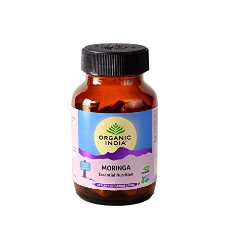 ORGANIC INDIA Moringa Essential Nutrition -Pack of 60 Veg Capsules
