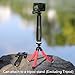 GEPULY Short Selfie Stick Pole Waterproof Hand Grip Adjustable Underwater Monopod for GoPro Hero 13 12 11 10 9 8 7 6 5 AKASO DJI OSMO 5 Pro Action Camera Black