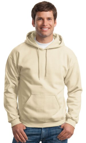 Image of Gildan Heavyweight Blend Hooded Sweatshirt in Sand - X-Large
