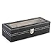 Produktbild SMEJS Schmuckschatulle-Herren Slots Leder Schmuck Uhr Vitrine Aufbewahrungsbox