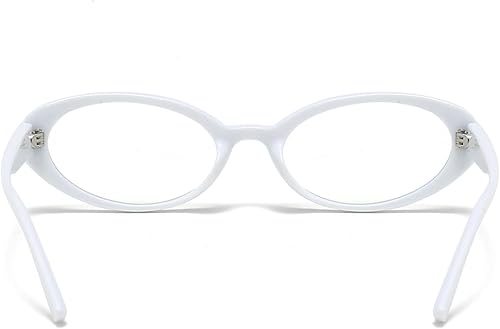 Miniatura 3 de JOVAKIT Lentes ovalados con bloqueo de luz azul para mujeres y hombres, estilo vintage de los años 90, estilo retro ovalado