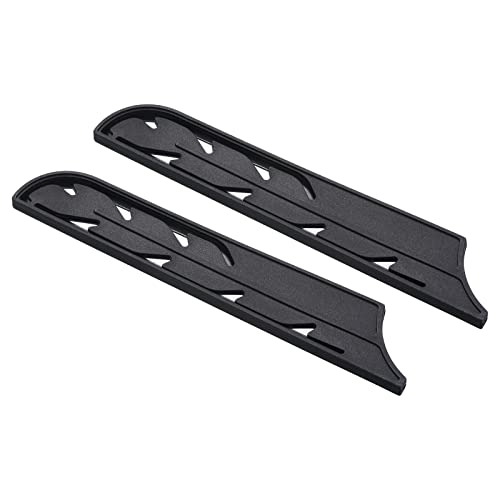 PATIKIL Plastica Sicurezza Coltello Copertura Guaine per 8 Pane Coltello, 2pz Coltelli Bordo Protezione Protezione Universale Coltello Fodero per Cucina, Nero