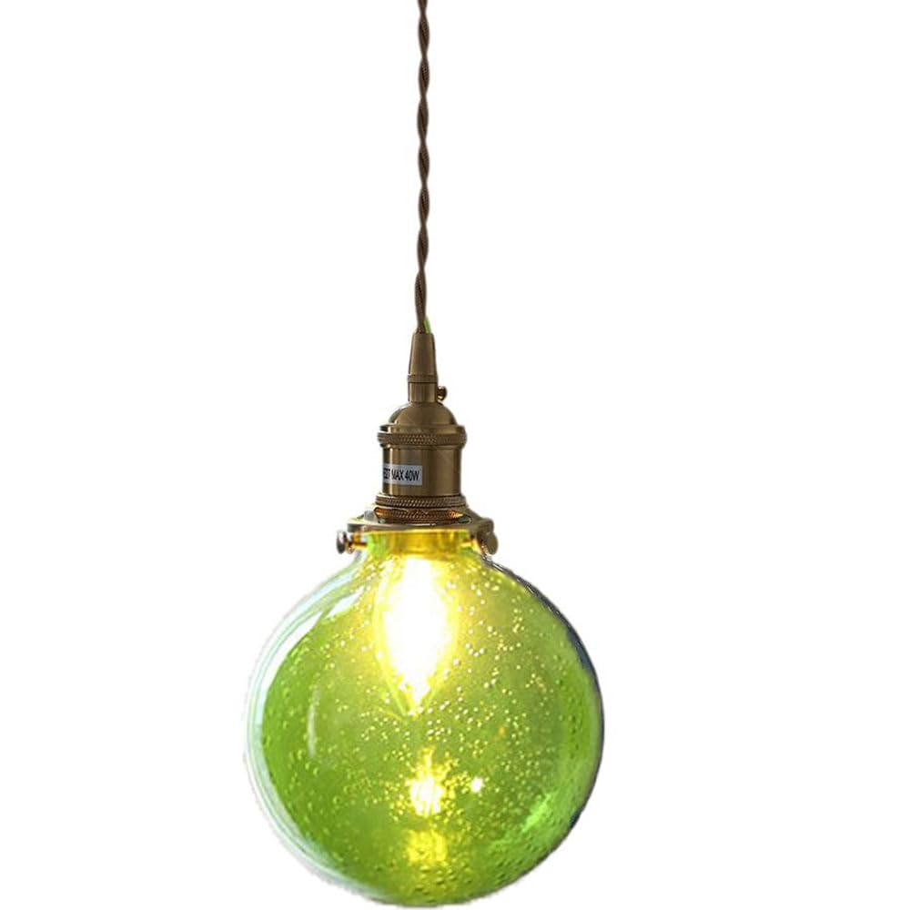 Lámpara colgante de cristal vintage para crear un ambiente cálido en el dormitorio