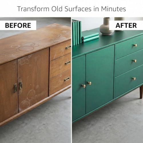 Image of WISDOM Teal Green Self Adhesive Peel and Stick Vinyl Wallpaper for Kitchen Cabinets, Wardrobe, Table, Desk, Drawer & Smooth Surfaces - Waterproof, Easy to Clean & Durable (20X72 in)