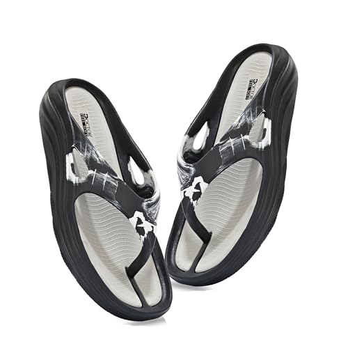 Image of DOCTOR FEEL SOFT Men Cushioned Thong Slippers with Soft Footbed, Lightweight Comfortable Everyday Wear Slippers, Flexible Sole for Indoor Outdoor Use and Relaxed Walking
