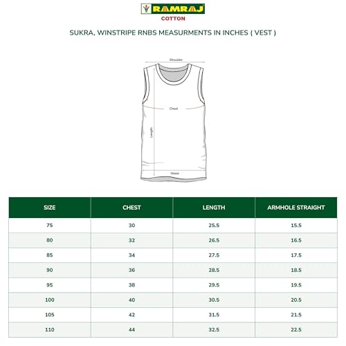 Image of RAMRAJ COTTON Men's Sleeveless Inner Vest