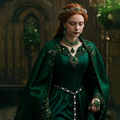 Joukavor Women's Waist Chain Belt Medieval Jeweled Belt for Dresses2