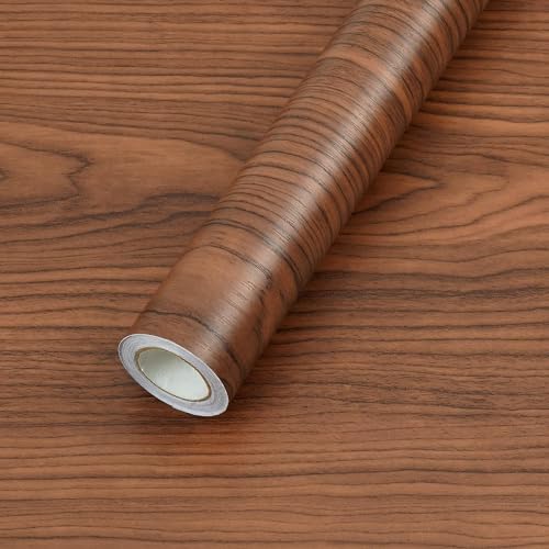 HAPPYMATES Self Adhesive Waterproof Kitchen Wall Stickers Wood Wallpaper DIY PVC Shelf Liner, Furniture, Almirah, Table Top, Wardrobe, Kitchen Cupboard Decal (24 X 120 Inch, Brown Cherry Wooden) (B0CSWN6C3Z) Amazon Price History, Amazon Price Tracker