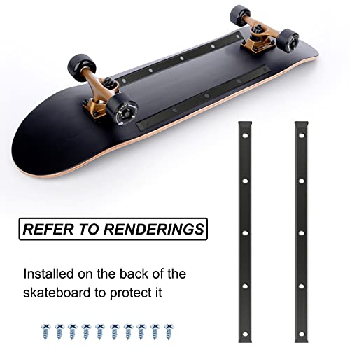 Skateboard Rails With 10 Screws Set For Old School Board #TOP2
