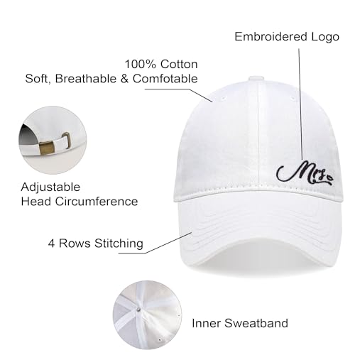 Image of Mr and Mrs Hats for Honeymoon Essentials,Engagement Gifts for Couples,Wedding Gifts for Bride and Groom