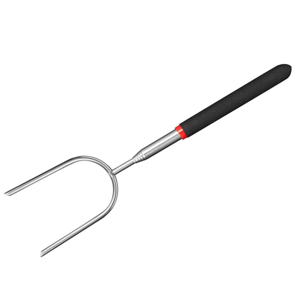 Stainless Steel Telescopic Barbecue Fork Outdoor Barbecue Tool