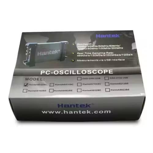 Hantek 6022BL przenośny oscyloskop cyfrowy USB 2-Ch 20MHz 48MSa/s + 16-Ch analizator logiczny