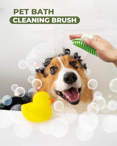 Image of Dog Brush for Shedding Grooming,6 Pack Long-Pin Brush Set for Long Haired Dog Cat Goldendoodles Poodles Doodles Green