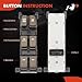 A-Premium Power Master Window Switch Compatible with Hyundai Sonata, 2008 2009 2010, Front Left Driver Side, Replace 1S15803, 935703K600