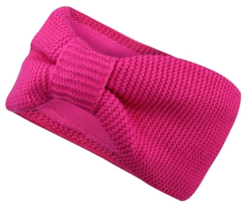 Vanessa & Melissa Gestricktes Damen Stirnband mit Schleife, Mädchen Haarband gefüttert mit warmem Fleece Innenfutter, Ohrenschützer SB1015 Vanessa & Melissa Gestricktes Damen Stirnband mit Schleife, Mädchen Haarband gefüttert mit warmem Fleece Innenfutter, Ohrenschützer SB1015