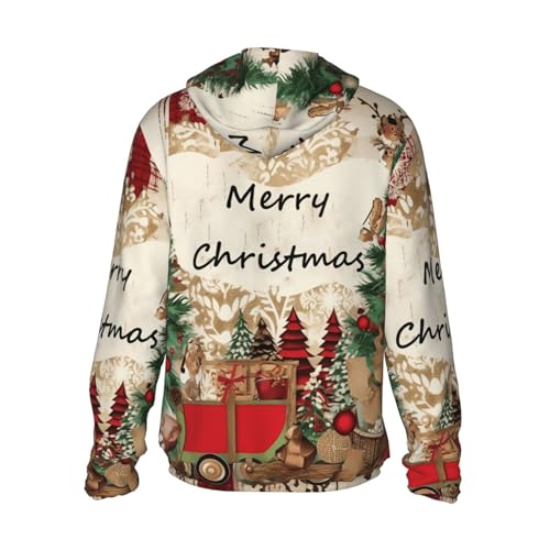 Men's Sun Protection Shirts Merry Christmas Picture Long Sleeve Sun Shirt for Fishing Running Hiking Swim2