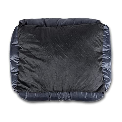 Image of Polyester Pet Bed with Chew Proof and Water Repellent Ripstop Fabric (Pack of 1, Blue, Size: M, 29.5X23X8.66 Inches)