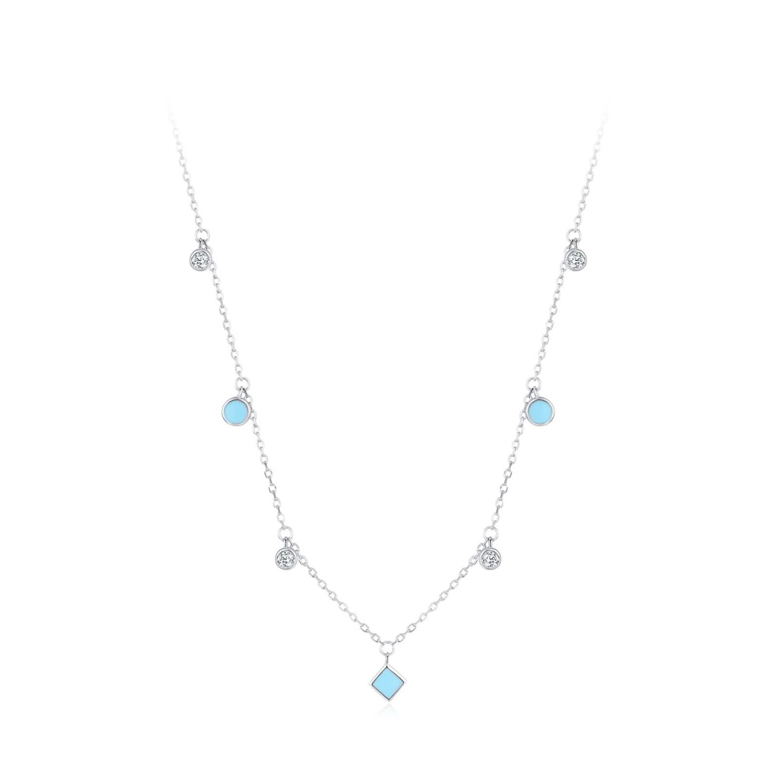 Collar de flores para mujer, collar con colgante de circonita cúbica 925, joyería de plata, regalo de moda para cumpleaños