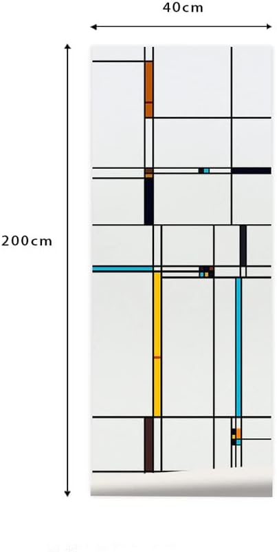 CHICKEN Window Privacy Film Nordic Glass Stickers Window Stickers Glue-Free Window Decoration Suitable for Living Room Office Push Door Bathroom Decorative Window Film(60 * 200cm)