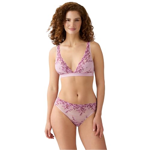 Image of Wacoal Women's Embrace Lace Lightly Lined Wire Free Mid Coverage Bralette, 852191