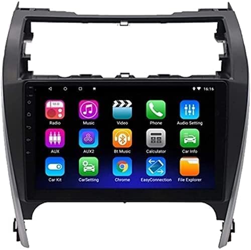 Android Screen For Toyota Camry 2012 To 2016 2GB RAM 32 GB ROM Support Apple Carplay Full Touch IPS Screen Player with Backup Camera Included (2+32G With Apple Carplay)