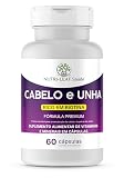 Cabelo e Unha – Com Biotina, Zinco, Colágeno e Nutrientes – Crescimento Capilar, Volume, Queda, Brilho e Pele Saudável – Fórmula Premium de Alta Absorção – NUTRI-LEAF Saúde