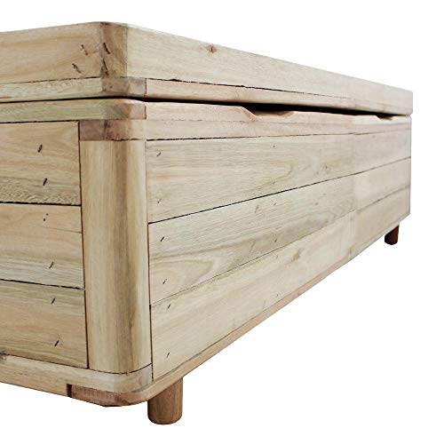 Cama Box com Baú Casal Rústica + Colchão De Espuma D45 - Castor - Black White Double Face 138x188x69