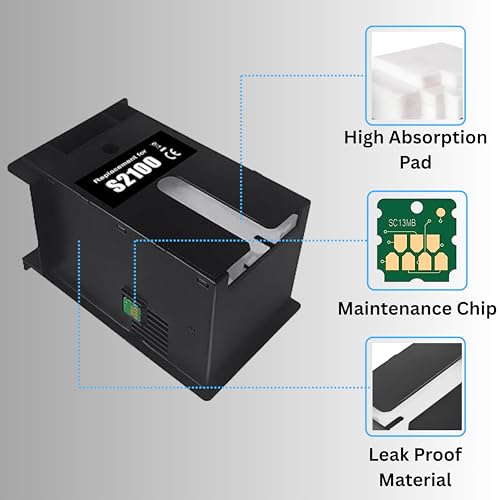Image of Umprila S2100 Maintenance Box for SC-F500, SC-F530, SC-531, SC-560, SC-F570, SC-T5100N, T2170, T3130, T3130N, T3160, T3170, T3180X, T3180D Printers