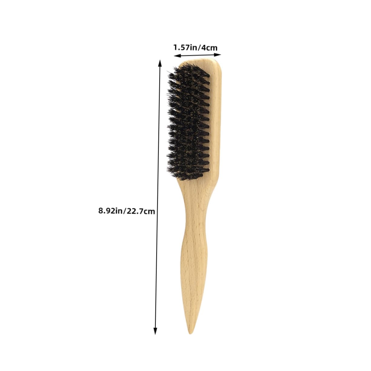 FRCOLOR Beard Brush Men Small Soft Beard Brush for and Cleaning Natural Bristle Comfortable Handle