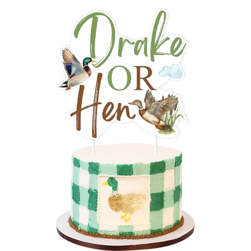 Canard colvert décoration de gâteau pour fête et anniversaire sur le thème chasse