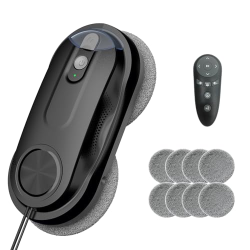 KKI Window Cleaning Robot, Automatic Window Cleaner Robot, Dual Spray, Max 3200Pa, AI Path Planning...