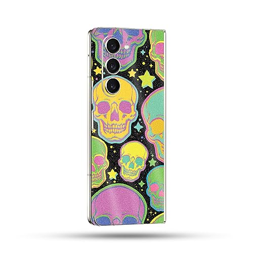 Image of MightySkins Skin Compatible with Samsung Galaxy Z Fold 5 Full Wrap - Puppy Fall | Protective, Durable, and Unique Vinyl Decal wrap Cover | Easy to Apply, Remove, and Change Styles | Made in The USA