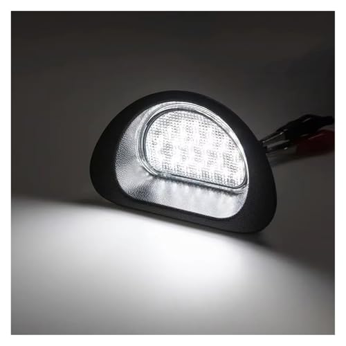 Luz placa matrícula coche para Peugeot 107 y C1 2005-2014 repuesto OEM 6340E2 blanca LED 2 uds 5