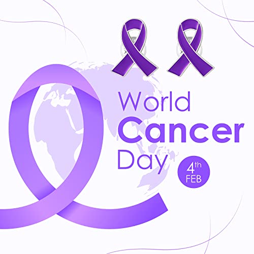 Purple Ribbon Awareness Lapel Pin Bulk Individual Pack Lupus, Violence, Alzheimer & Cancer Awareness Brooch for Public Charity Fundraiser Supplies4
