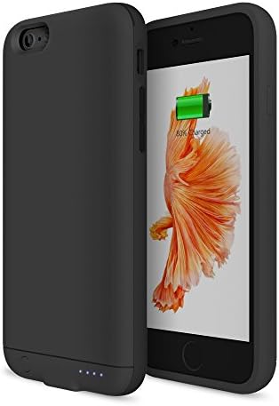 iPhone 6 Battery Case,iPhone 6s Battery Pack,Ozzie Slim 2400mAh Juice Pack Cover External Battery Power Charger Case for Apple iPhone 6S 6 - Black