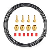 Cable de velocidad variable: cubierta de cable de 2 metros (el diámetro exterior es de 5 mm), manguitos para cables, extremos de cable y juntas tóricas que ayudan a cambiar las velocidades y proporcionan seguridad para los ciclistas