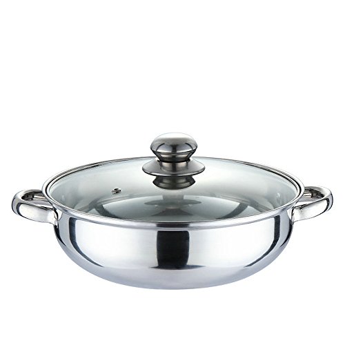 Nadalan Small Stainless Steel Hot Pot Light Cookware Shabu 11in Shabu
