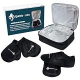 Kit Quimioterapia Guantes y Calcetines de Gel Frío para Manos y Pies | Ayuda a Reducir Molestias y Sensibilidad | Bolsa Isotérmica Incluida | Reutilizable | Negro
