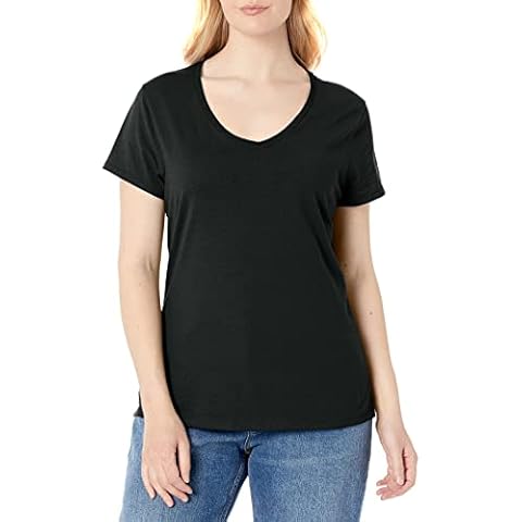 Hanes Women's Nano Premium Cotton V-neck Tee Cover
