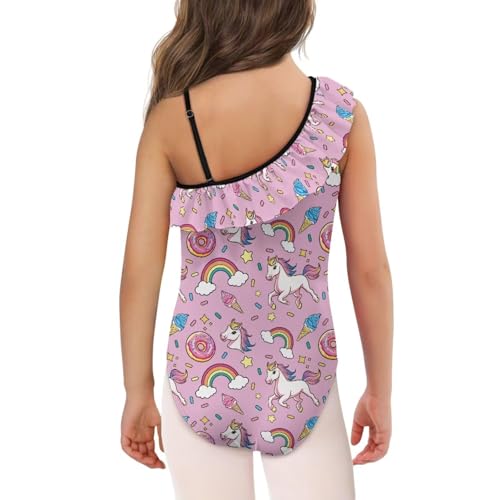 One Piece Swimsuit for Girls Trendy Summer Ruffle Swimwear Casual Cozy One Shoulder Bathing Suit for Hawaiian2