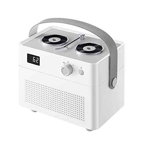Plattenspieler Luftbefeuchter, Doppel-Spray Große Nebel Menge USB-Lade Still Kleine Luftreinigung Sprayer, Geeignet für Haus Schlafzimmer