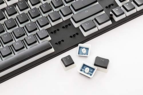Hk Gaming Pudding Keycaps Set | Doubleshot Pbt Keycap Set | Full 108 Oem Profile Key Set | Ansi Us-Layout | For Mechanical Keyboard | Compatible With Cherry Mx, Gateron, Kailh, Outemu | Black #TOP7