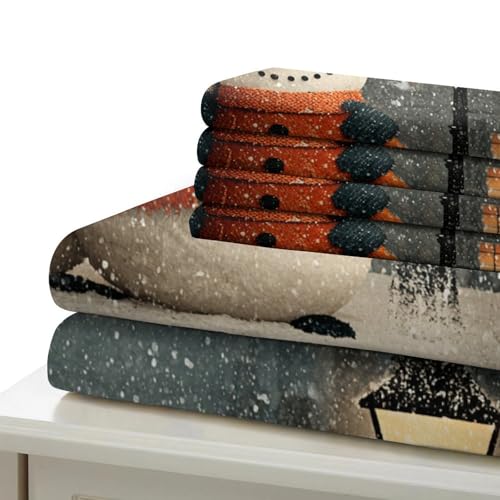 Parure de lit flocons de neige 200x200 housse de couette - 7