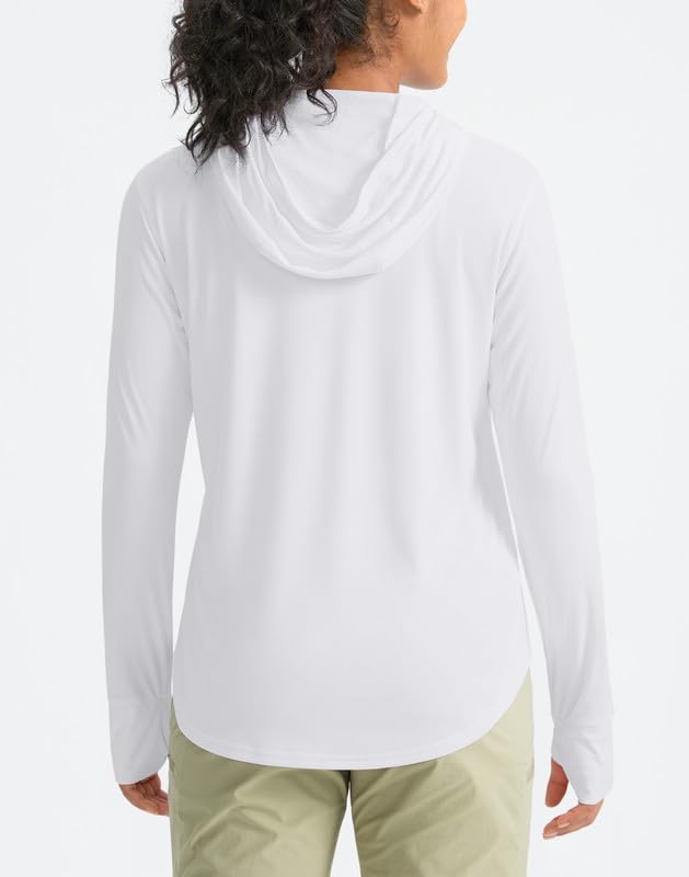 Pudolla Women's Sun Protection Shirt UPF 50+ Long Sleeve Lightweight UV Hoodie for Women Hiking Outdoor Fishing Summer - Image 3