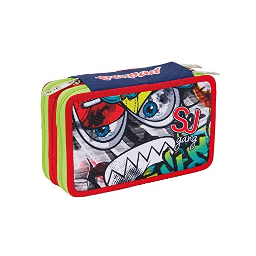 ASTUCCIO PEN PAD 3 zip FACCE BOY seven SJ GANG